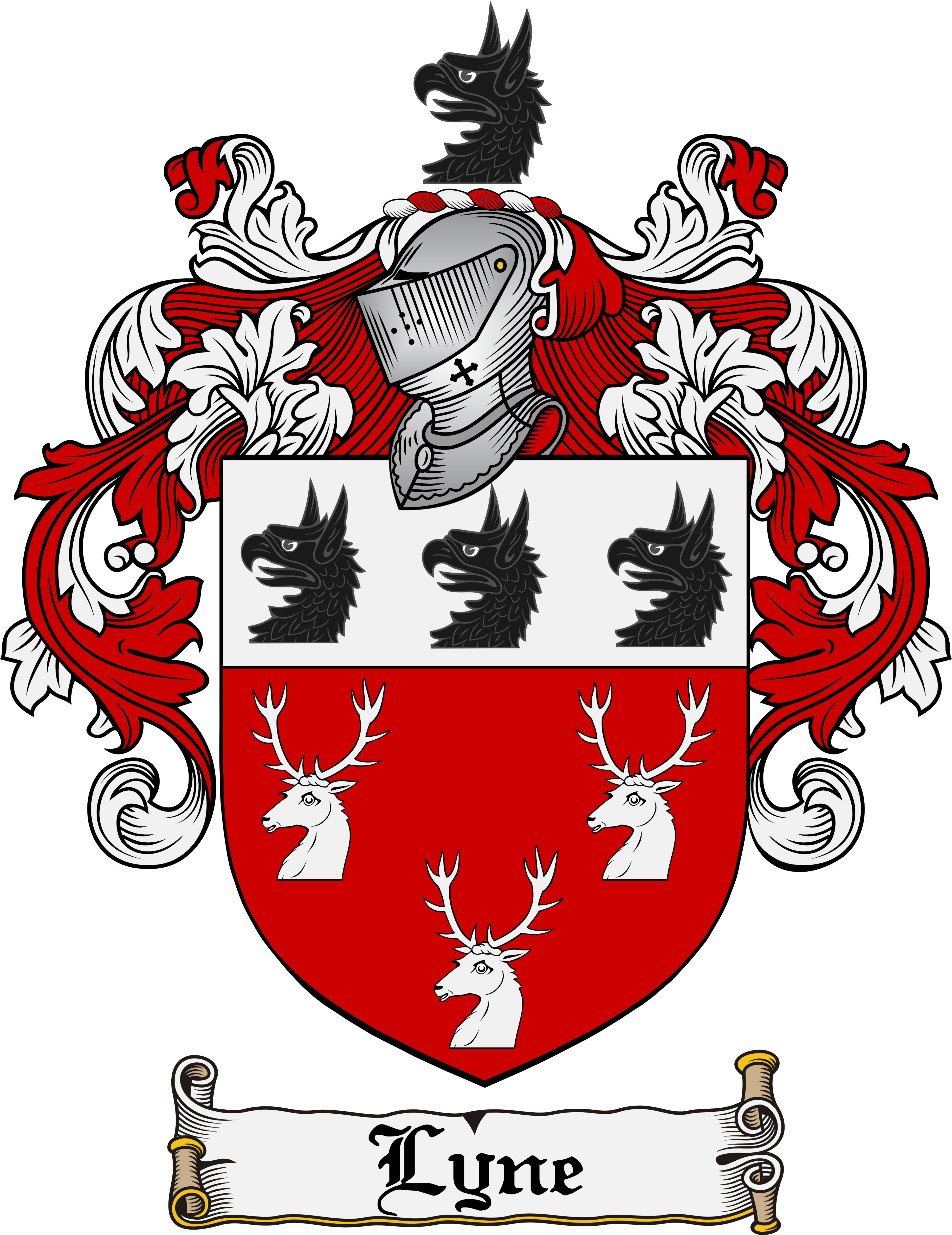 Lyne Family Crest
